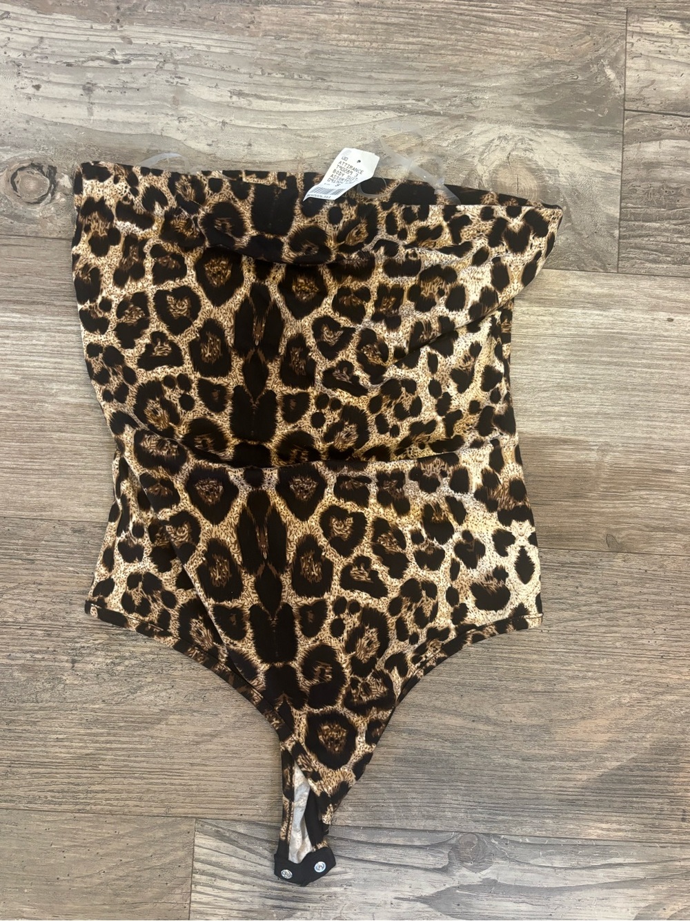 NEW women’s strapless leopard body suit - size small